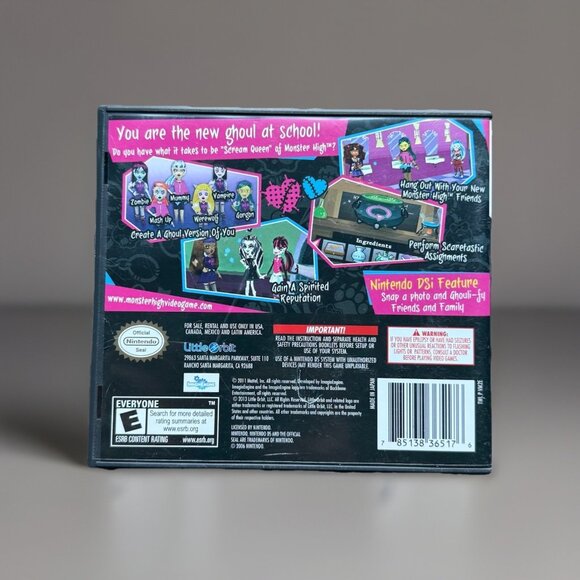 Monster High Ghoul Spirit (Nintendo DS, 2011) Authentic Complete In Box Tested - Picture 2 of 14